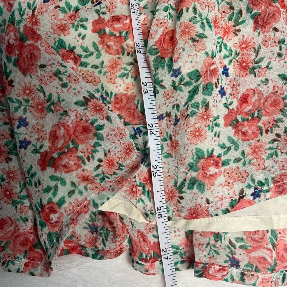 Floral Mini Dress in Pink and Green